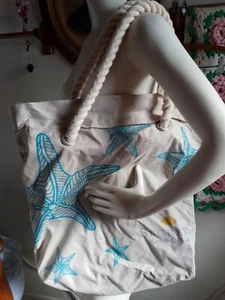 Secrets Resort & Spa Nautical Canvas Beach Tote Rope Handle - Picture 1 of 7