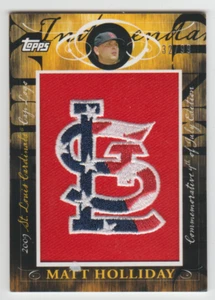 Matt Holliday Cardinals 2010 Topps 4th of July CAP LOGO PATCH #MHR-325 SP #32/99 - Picture 1 of 2