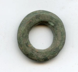 Auténtico (27 mm) bronce antiguo anillo celta dinero - Imagen 1 de 1