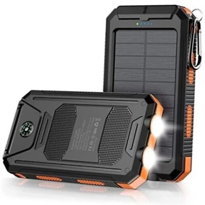 Mregb 移动电源,太阳能充电器,36800mAh 5V3.1A QC 3.0 双 2 USB 端口带闪存 — 第 1/4 张图片