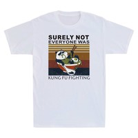 Panda Ramen Surely Not Everybody Was Kung Fu Fighting Men's T Shirt Cotton
