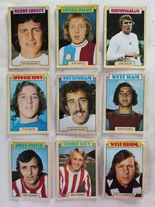  A&BC (Topps Bazuka) Football Cards Blue Back from 1970's - First Series.