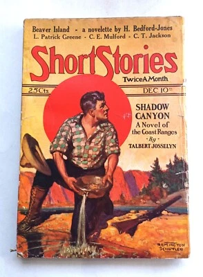 Short Stories Pulp, Dec., 10th, 1924, The Major, H Bedford-Jones - Image 1 of 3