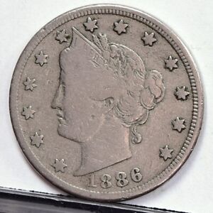 1886 Liberty Nickel - Fine (#52222-L)