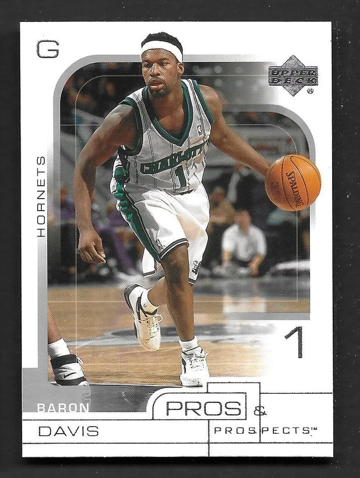 2001-02 Upper Deck Pros and Prospects #8 Baron Davis Charlotte Hornets - Image 1 of 1