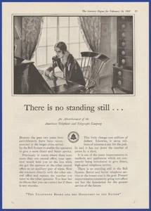 Pubblicità Stampa Vintage 1929 BELL SYSTEM Servizio Telefonico Elenco Effimera Anni 20 - Foto 1 di 1