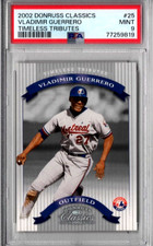 Vladimir Guerrero 2002 Donruss Classics TIMELESS TRIBUTES SSP #25 Expos /100 PSA