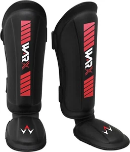 WARX Shin Guards MMA Muay Thai Instep Foot Protector Kickboxing Training Pads - Picture 1 of 4