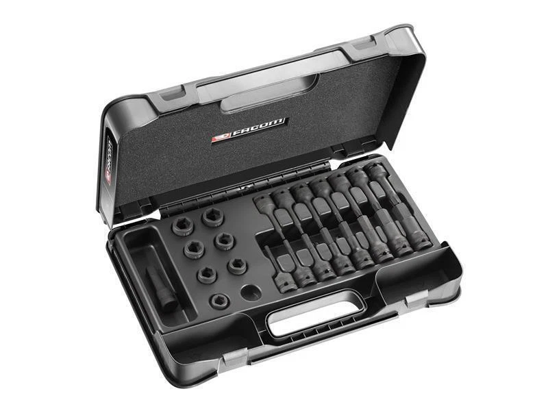 Facom 6-Point Stubby Impact Socket Set, 23 Piece - Image 1 of 1