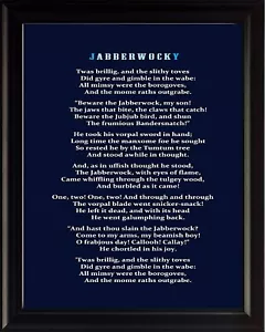 Jabberwocky TWAS Brill Poster Print Picture or Framed Wall Art - Christian Gifts - Picture 1 of 15