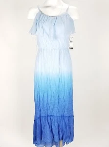 AGB Women's Dress Size S Blue Spaghetti Strap Summer Beach Wear New - Picture 1 of 7