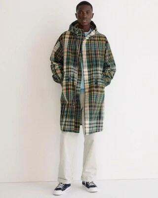 NEW Mens Jacket Madras Plaid JCrew Jacket Parka Similar To J.Press Preppy - Image 1 of 4