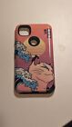 Google pixel 4a phone cover. Heavy Duty Silicone Layer +Hard Case. Japanese Cat.