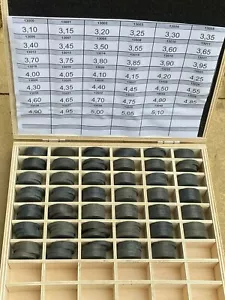 Fiat Lancia Volvo 33mm Tappet Shim Shims Box Set Of 164, 3.10 to 5.10mm 33mm Dia - Picture 1 of 1