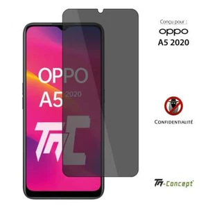 TM-Concept® Gehärtetes Glas getönt für Oppo A5 2020 - Radian 2.5D - Privacy - Bild 1 von 7
