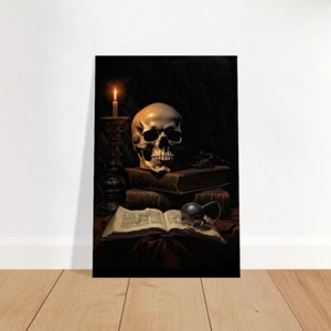 Gothic Halloween Creepy Skull 90*120cm Canvas Unframed Print Australian Wall Art - Picture 1 of 4