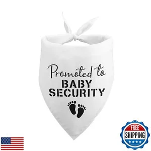 Baby Announcement Props Promoted to Baby Security Dog Bandana Baby Announceme - Picture 1 of 1