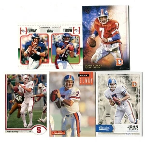 John Elway 5 Football Card Lot HOF DENVER BRONCOS STANFORD (LOT 5) - Picture 1 of 1