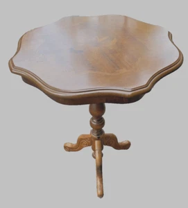 Mesa auxiliar años 50 60 mesa madera estilo Art Nouveau mid century 50s 60s vintage - Imagen 1 de 4