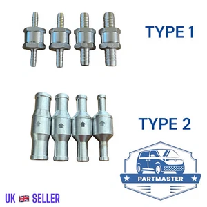 ONE WAY FUEL NON RETURN CHECK VALVE 6-8-10-12 MM DIESEL PETROL OIL WATER BIO - Picture 1 of 21