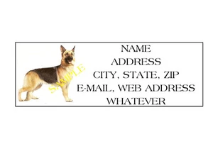 GERMAN SHEPHERD ADDRESS LABELS COOL!!! #4 - Picture 1 of 1