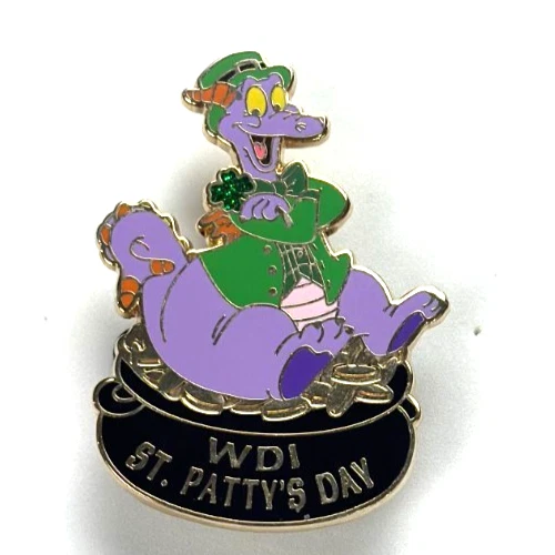 Disney Pin Figment St. Patty's Patrick Day WDI Walt Disney Imagineering LE 300 - Image 1 of 3