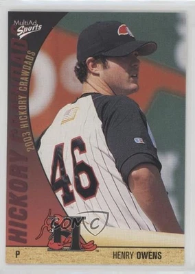 2003 MultiAd Sports Hickory Crawdads Update Henry Owens #31 - Image 1 of 2