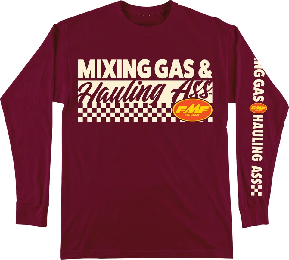 FMF Mixing Mens Long Sleeve T-Shirt Maroon - Image 1 of 1
