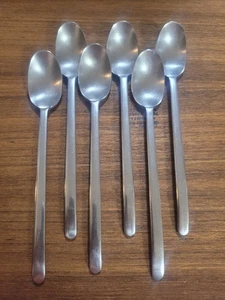 Juego de 6 cucharas de té helado IKEA DATA Carl-Gustaf Jahnsson acero inoxidable - Imagen 1 de 15