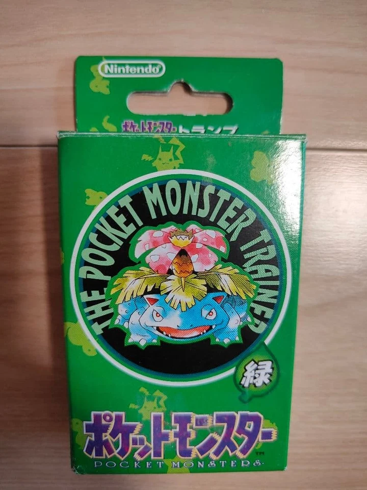 Карты игральные Pokemon Poker Venusaur Deck зеленые 1996 Nintendo JP редкие - Изображение 1 из 4