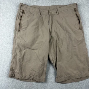 Clothing Arts Shorts Mens 34 Khaki P Cubed Pickpocket Proof Nylon Travel Safe - Picture 1 of 12