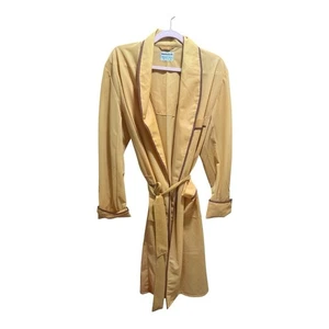 Vintage 1960 Masterbuilt 100% Nylon Robe Housecoat Pantone Yellow - Picture 1 of 8