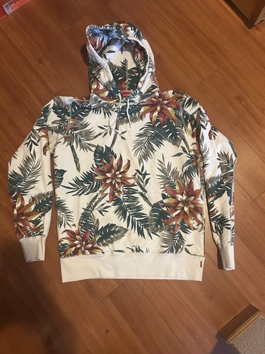 Supreme Felpa con Cappuccio Floreale S S 2012 Pullover Taglia Large