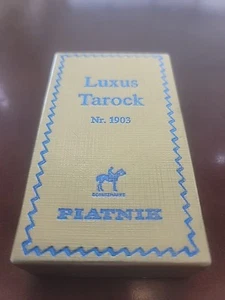 Piatnik Luxury Tarock 54 hojas n.º 1903 Austria baraja de cartas sin abrir - Imagen 1 de 4