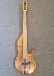 Wishbass number 556, custom singlecut fretless 4-string bass - Picture 1 of 7