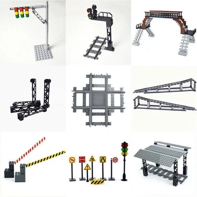 Station Tracks Railway Buffer for Lego Kit Train Building Blocks Sets Rail Sets! - Image 1 of 4