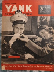 VINTAGE Yank The Army Weekly 3d APRIL 23, 1944 BRITISH EDITION VOL. 2 NO. 45 - Picture 1 of 2