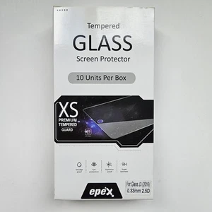 10 - Samsung Galaxy J3 2018 2016 Prime - Tempered Glass Screen Protector Cover - Photo 1 sur 5