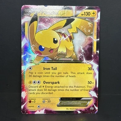 Pokemon Pikachu EX XY84 Holo Black Star Promo XY 2015 Full Art TCG English ENG - Image 1 of 4