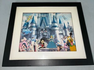 Walt Disney World Cinderella Castle 4-Pin Framed Set WHERE DREAMS COME TRUE - Picture 1 of 6