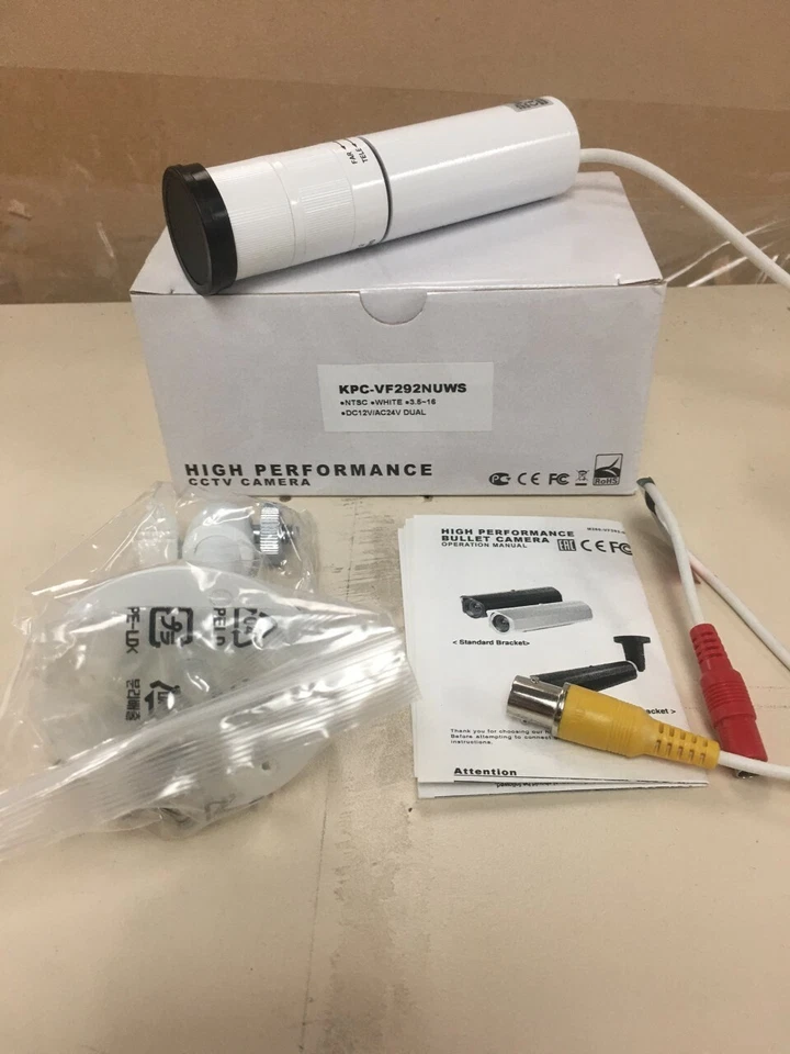 KT&C KPC-VF292NUWS 750TVL Indoor/Outdoor Mini Bullet Camera, 3.5-16mm - Image 1 of 4