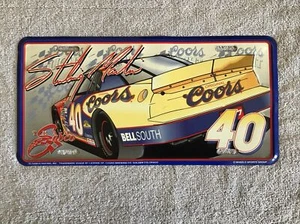 2000 STERLING MARLIN #40 Coors Original Metal License Plate Wheels Sports - Picture 1 of 5