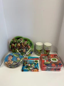 New 15 Pc. Hallmark Toy Story Party Set w/Plates, Napkins, Cups, & Favor Bags - Picture 1 of 15