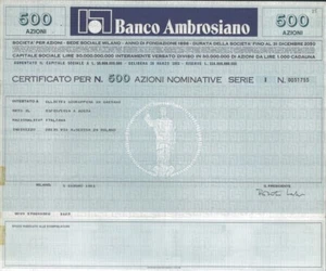 VATICAN FINANCES CRACK OF THE AMBROSIAN BANK * SIGNED ACTION ROBERTO CALVI 9 - Picture 1 of 4