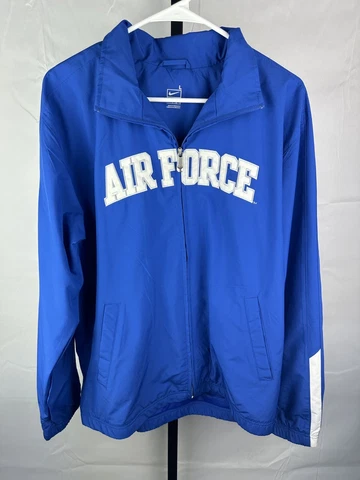 Nike Team Air Force Falcons Full Zip Light Jacket Blue Large Cover