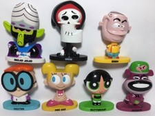 Cartoon Network TiTans Vinyl Figures Dee Dee Dexter Bobble Head Lot 7