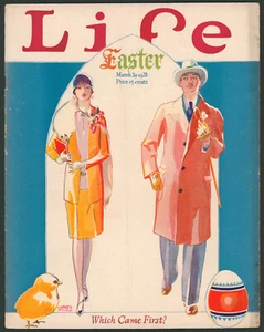 Life Magazine March 29 1928 Easter Number ~Cartoon Art ~ 1920s - Picture 1 of 8