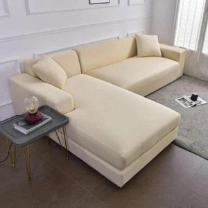 Waterproof Sofa Cover L Shape Sectional Corner Sofa Couch Covers Slipcover New - Picture 1 of 30