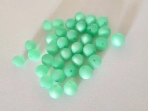 20 x Polaris Perlen rund 10 mm, Farbe Mint, Neuwertig von Privat - Bild 1 von 4