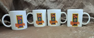 VTG SET OF 4 "DO A KAHLUA" COFFEE MUGS/CUPS DOUBLE SIDED - LIQUEUR-WHITE RUSSIAN - Picture 1 of 7